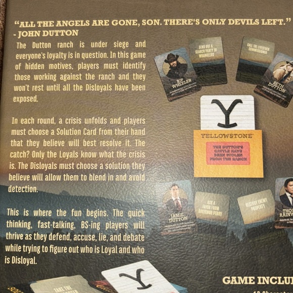 Yellowstone Paramount Network Series Game Ages 17+Nwt - Picture 4 of 6